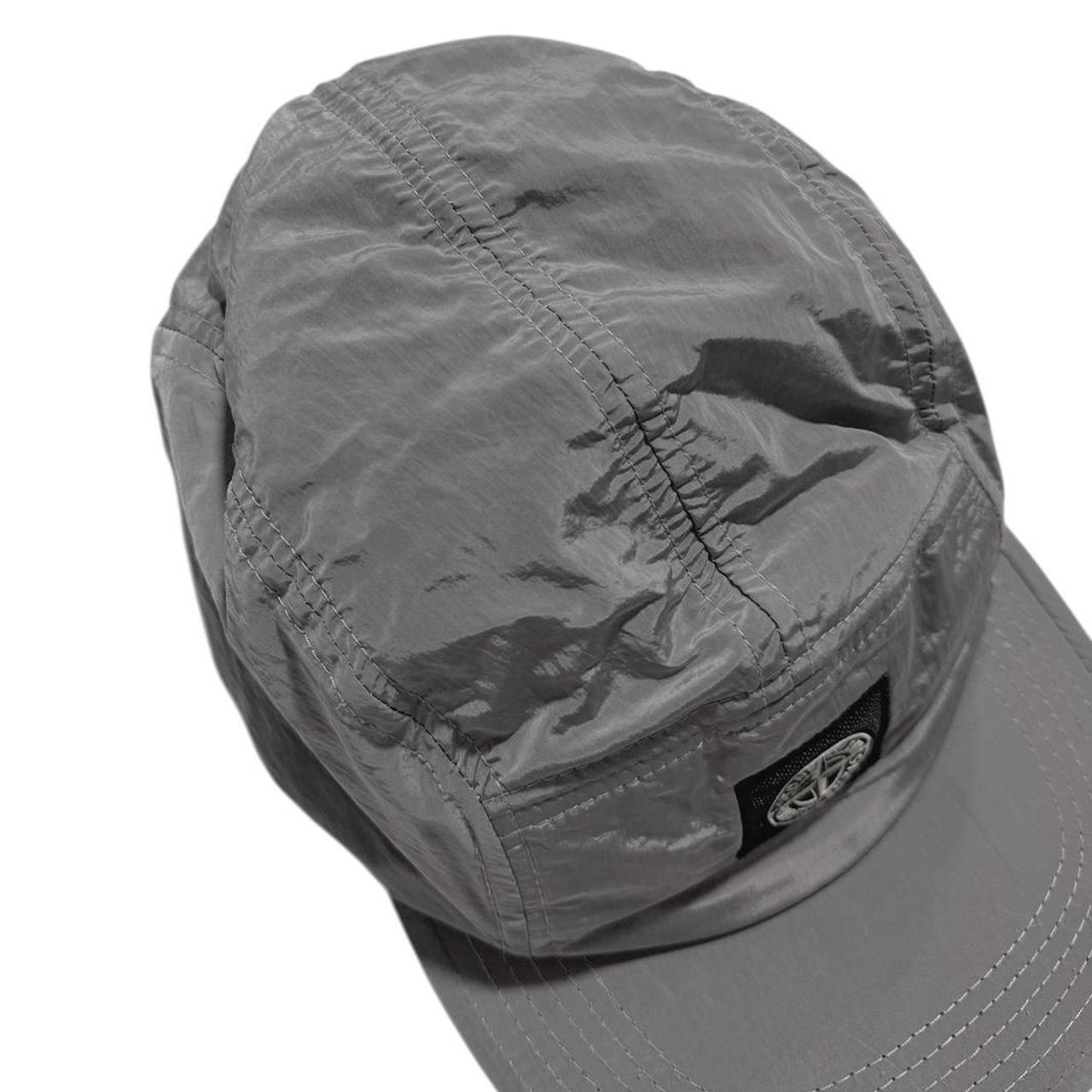 Stone Island Silver Nylon Metal Cap | O/S, Silver
