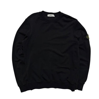 Stone Island Black Pullover Crewneck