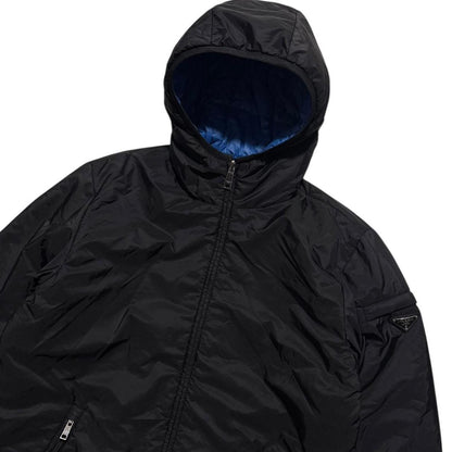Prada Reversible Nylon Padded Jacket | Large, Black