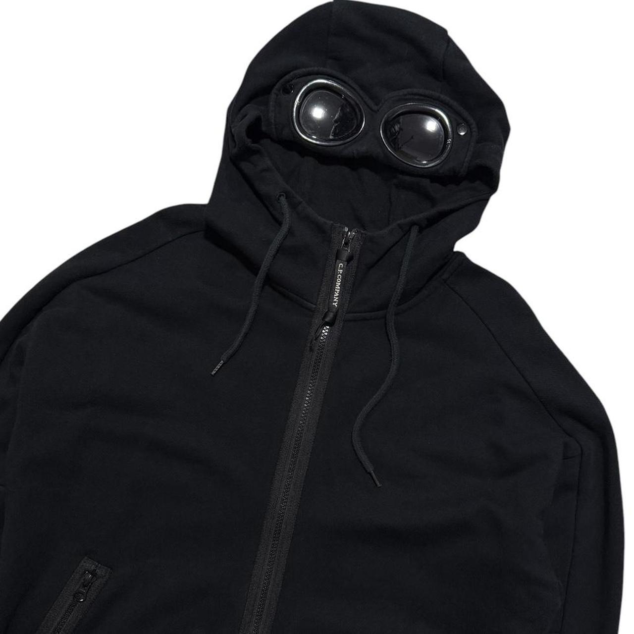 CP Company Black Full Zip goggle Hoodie