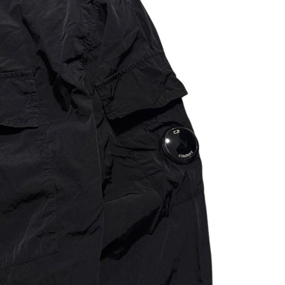 CP Company Black Nylon Pullover Jacket | XL, Black