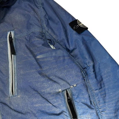 Stone Island Blue Liquid Reflective Jacket