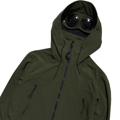 CP Company Green Soft Shell Goggle Jacket