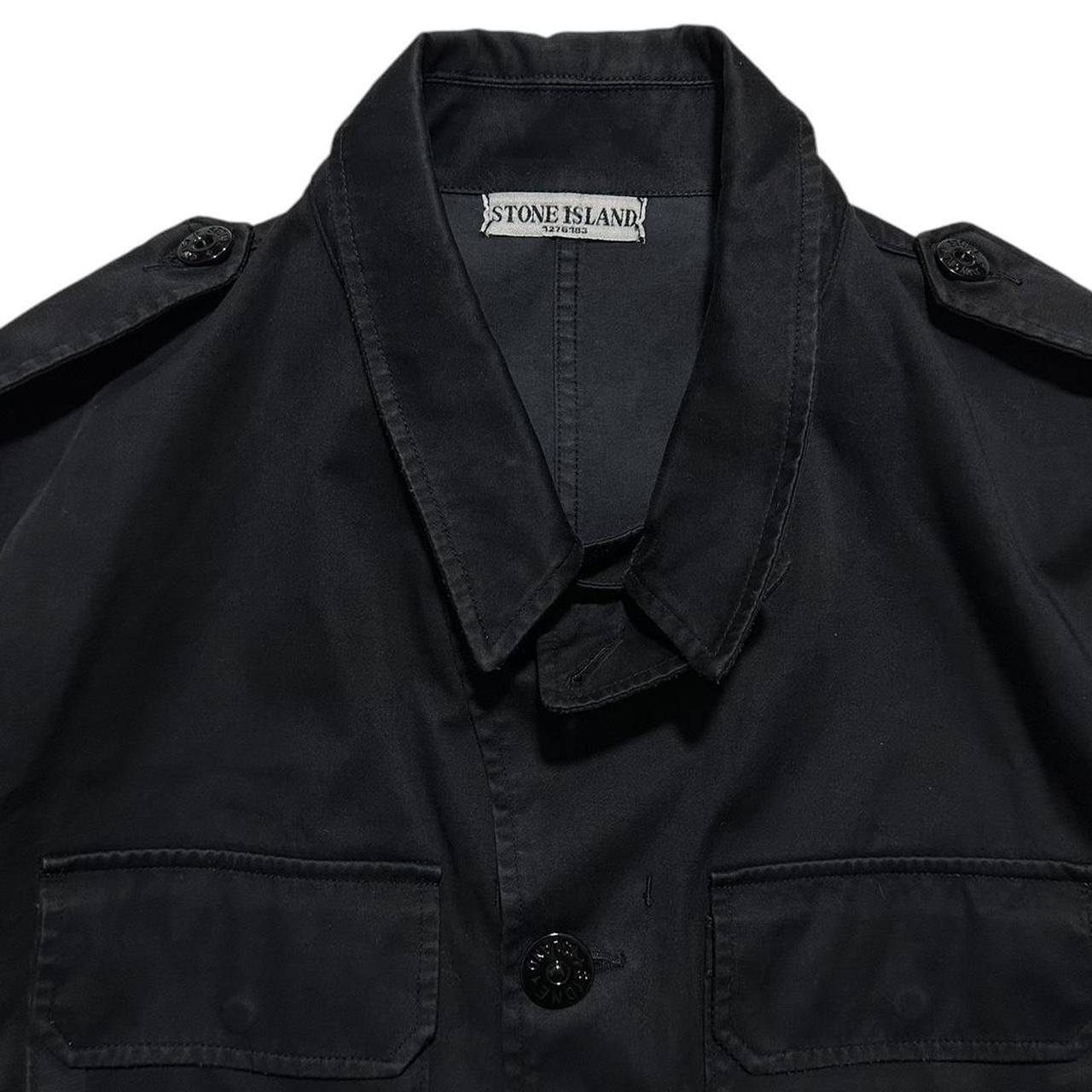 Stone Island Black Trench Coat