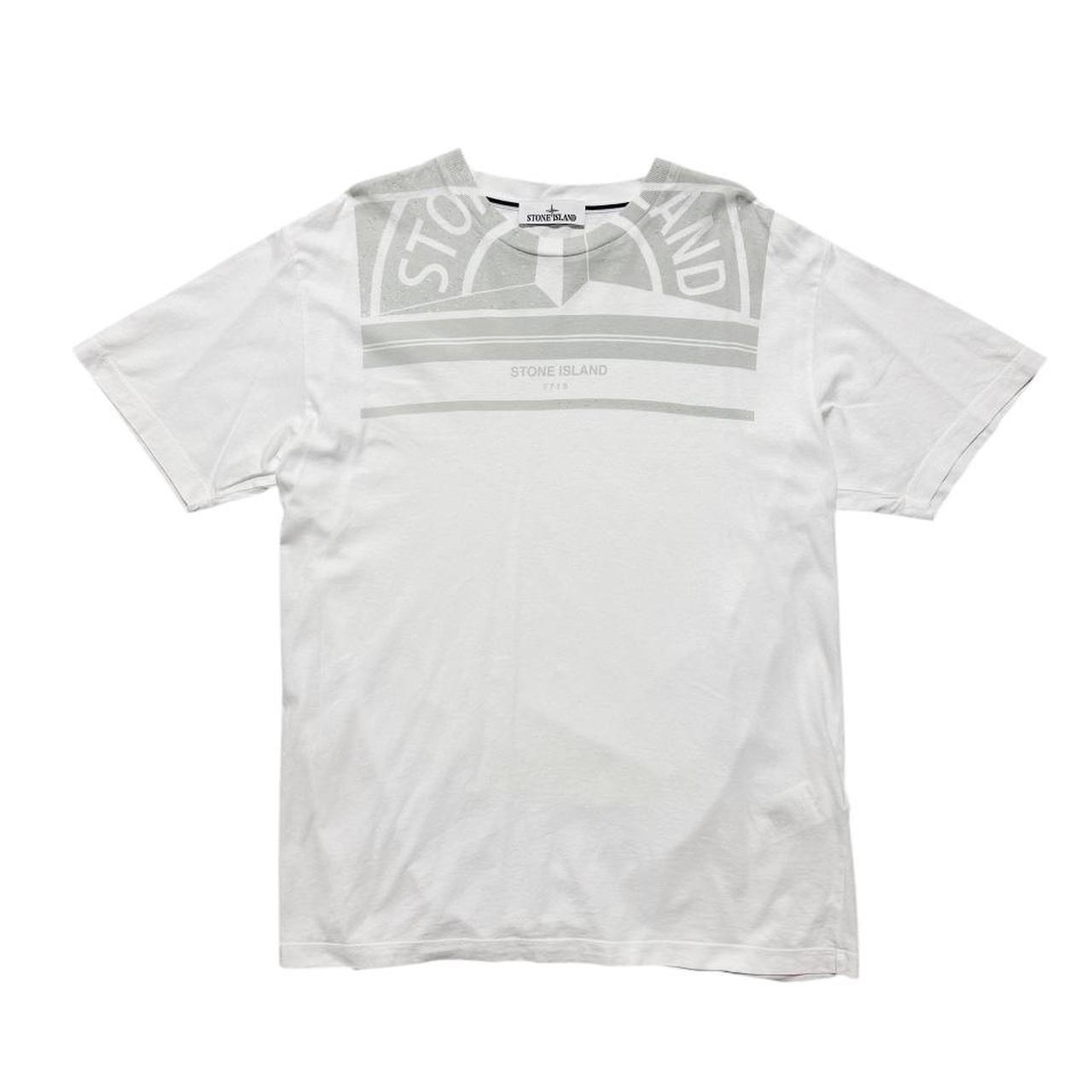 Stone Island Print T-Shirt | XXL, White