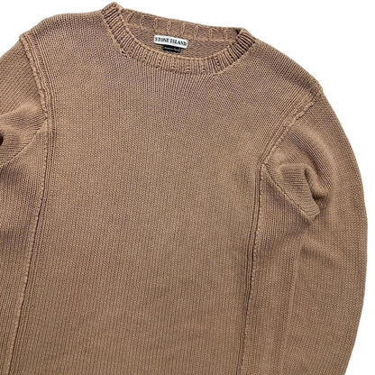 Stone Island Peach Heavy Knit Pullover Jumper