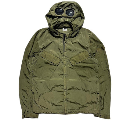 CP Company Green Chrome Nylon Goggle Jacket - Known Source