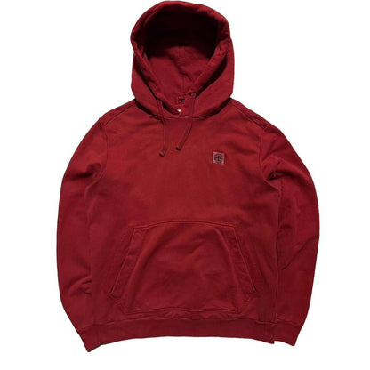 Stone Island Red Pullover Hoodie - Known Source