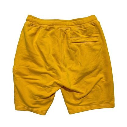 Stone Island Yellow Cotton Shorts | Small, Yellow