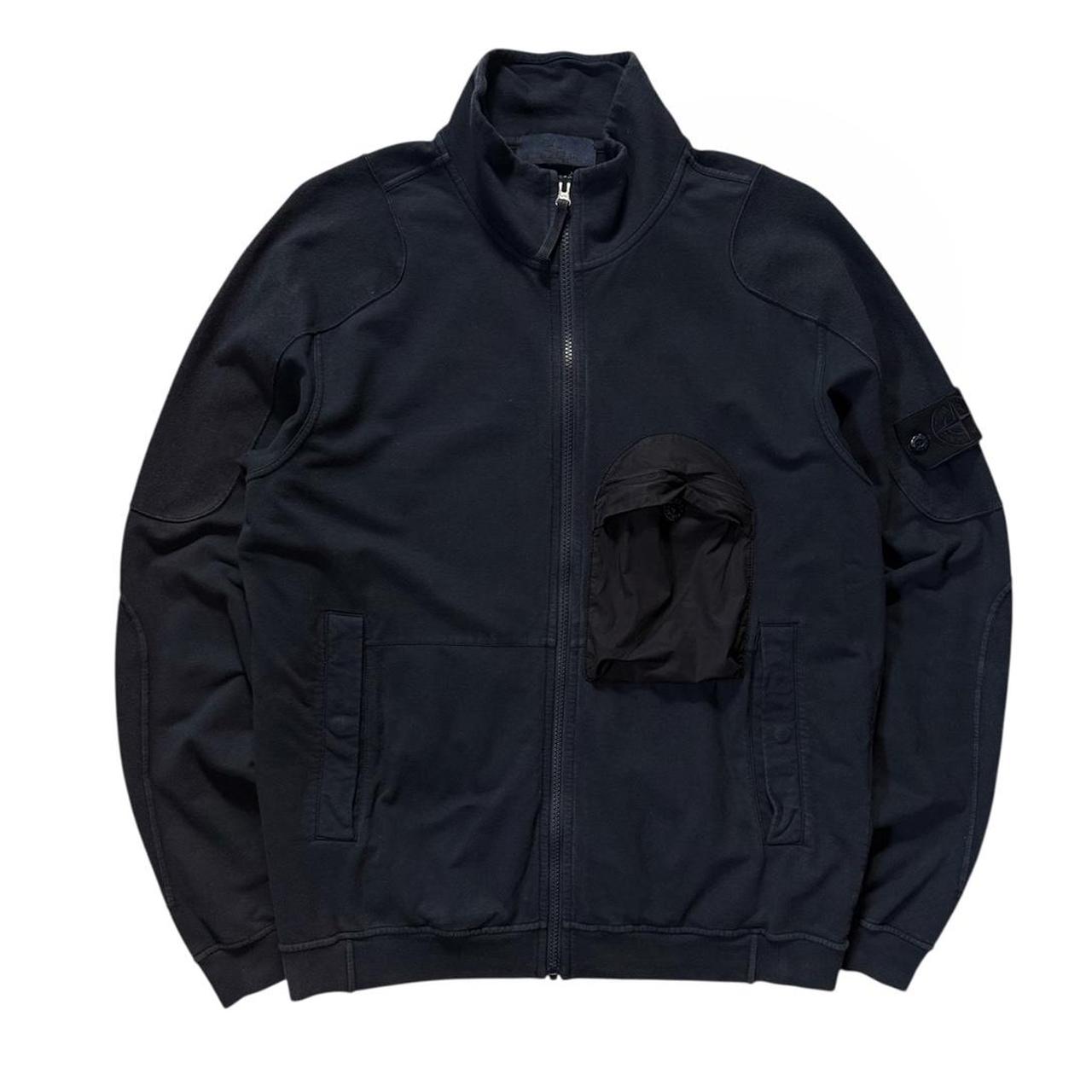 Stone Island Navy Ghost Zip Up