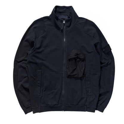 Stone Island Navy Ghost Zip Up