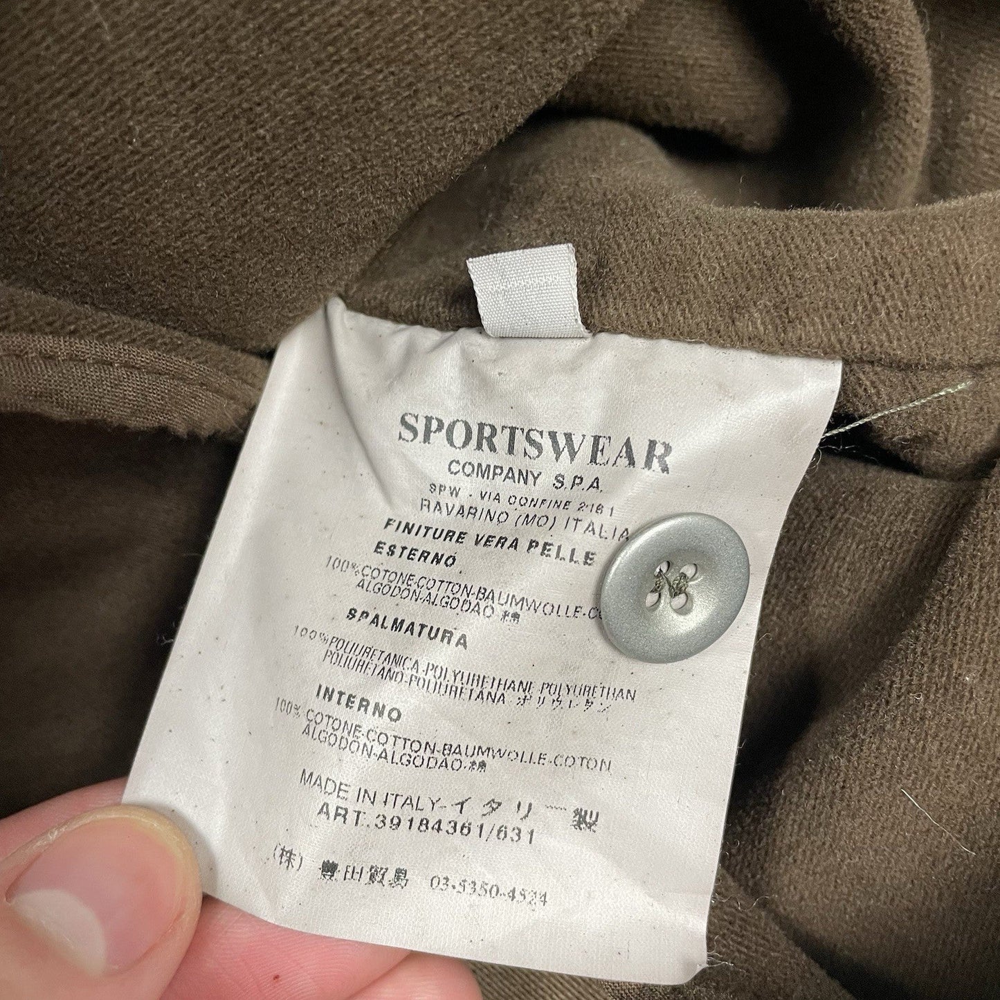 Vintage C.P. Company Flight Jacket, Size Large | O/S, Brown