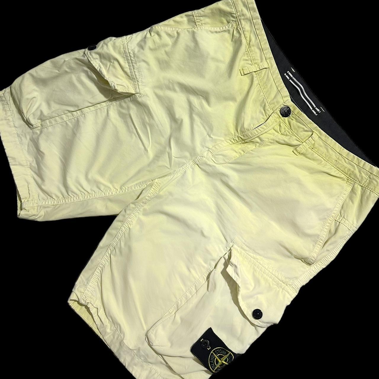 Stone Island Bermuda Garment Dyed Cargo Shorts