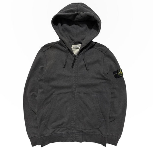 Stone Island Grey Full Zip Hoodie