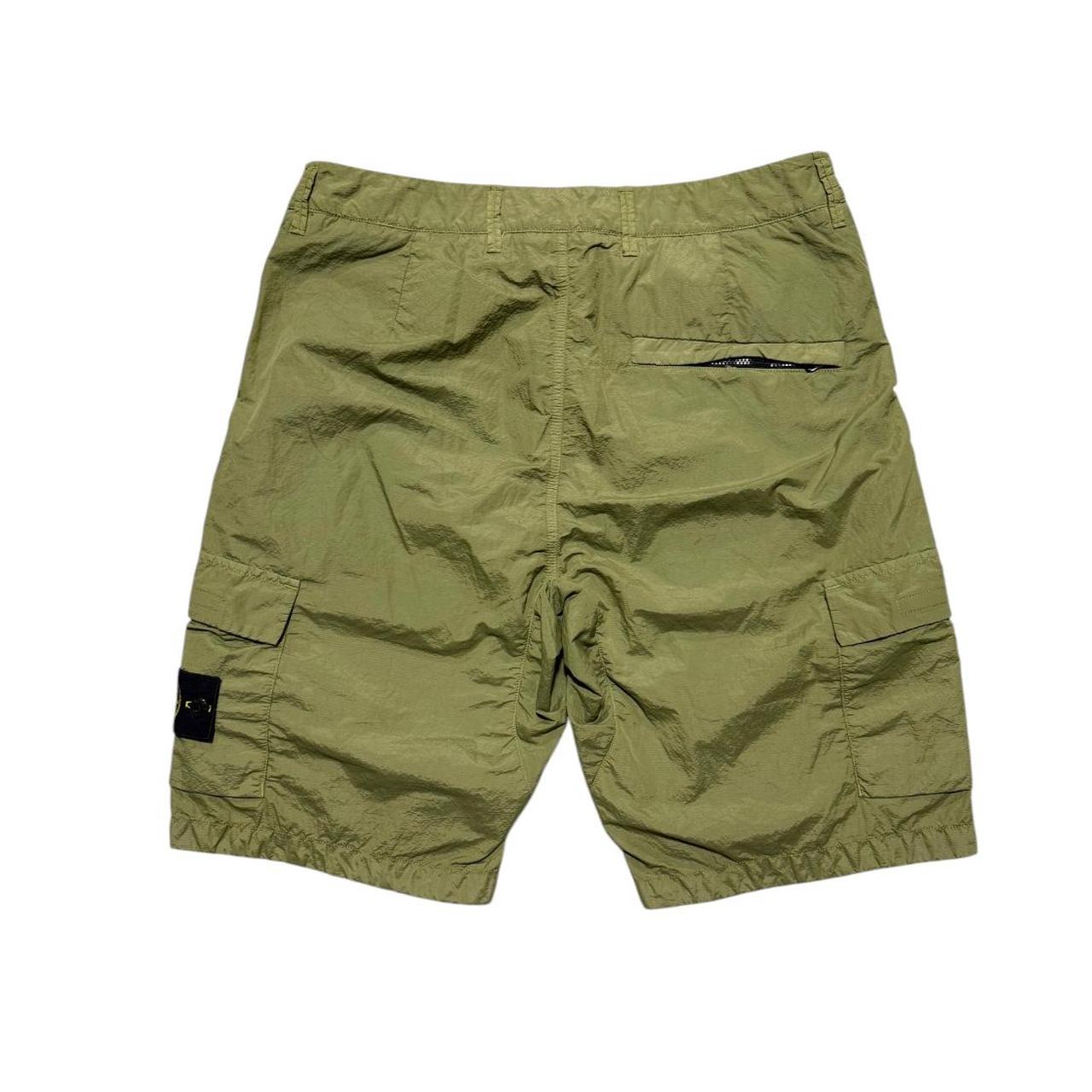 Stone Island Nylon Metal Shorts | W29, Olive Green