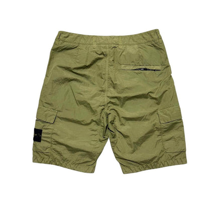 Stone Island Nylon Metal Shorts | W29, Olive Green