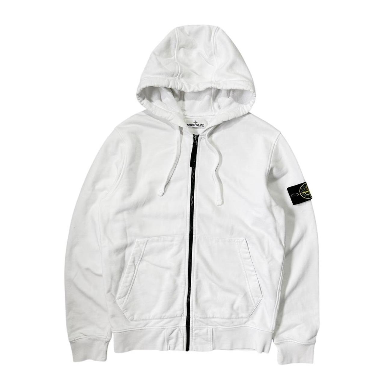 Stone Island White Hoodie