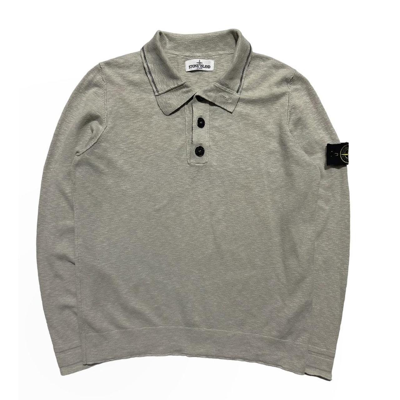 Stone Island Button Up Polo Top