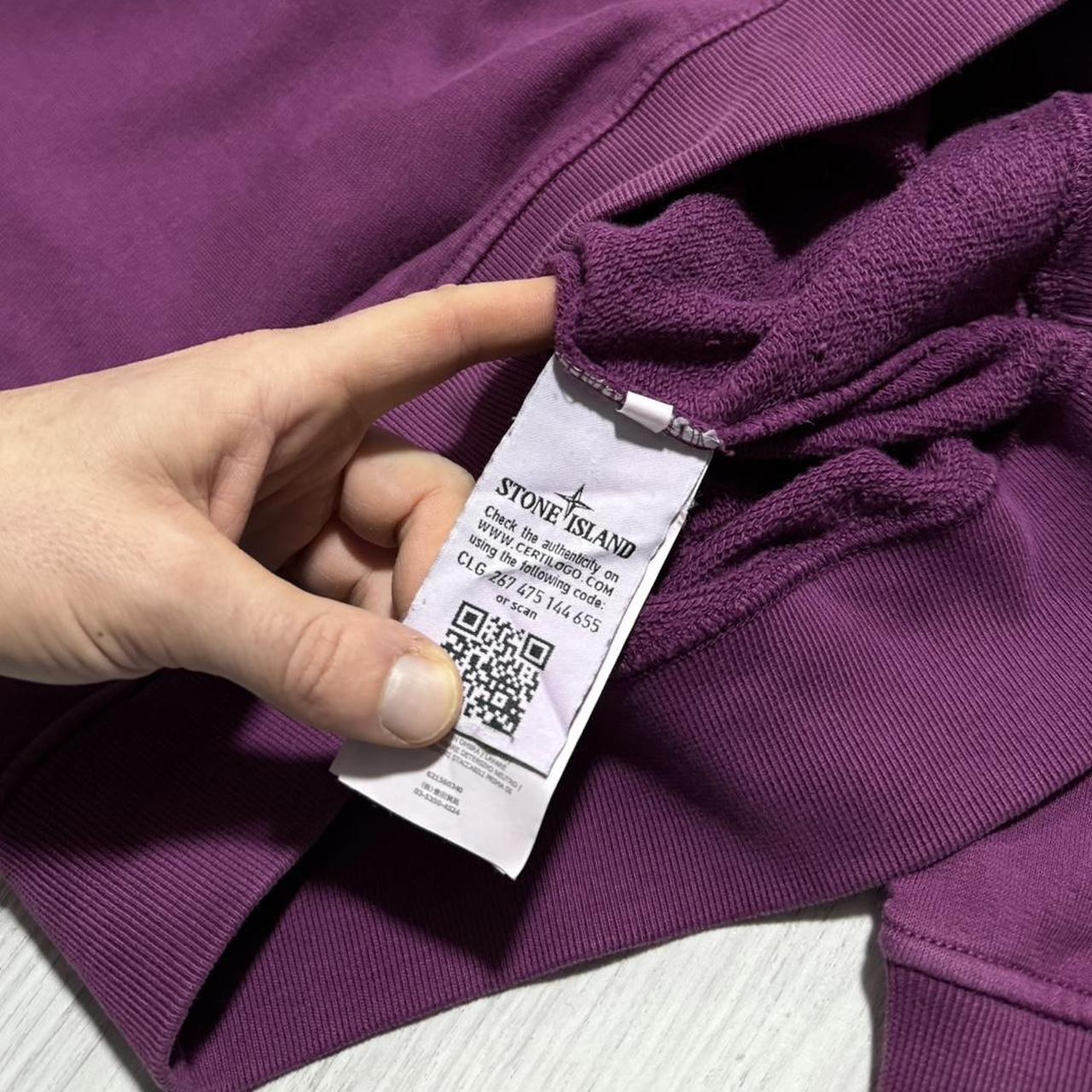 Stone Island Purple Crewneck