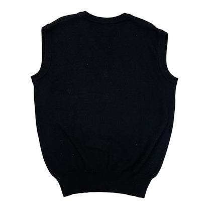 Vintage Burberry Knit Vest, Size Small | O/S, Grey