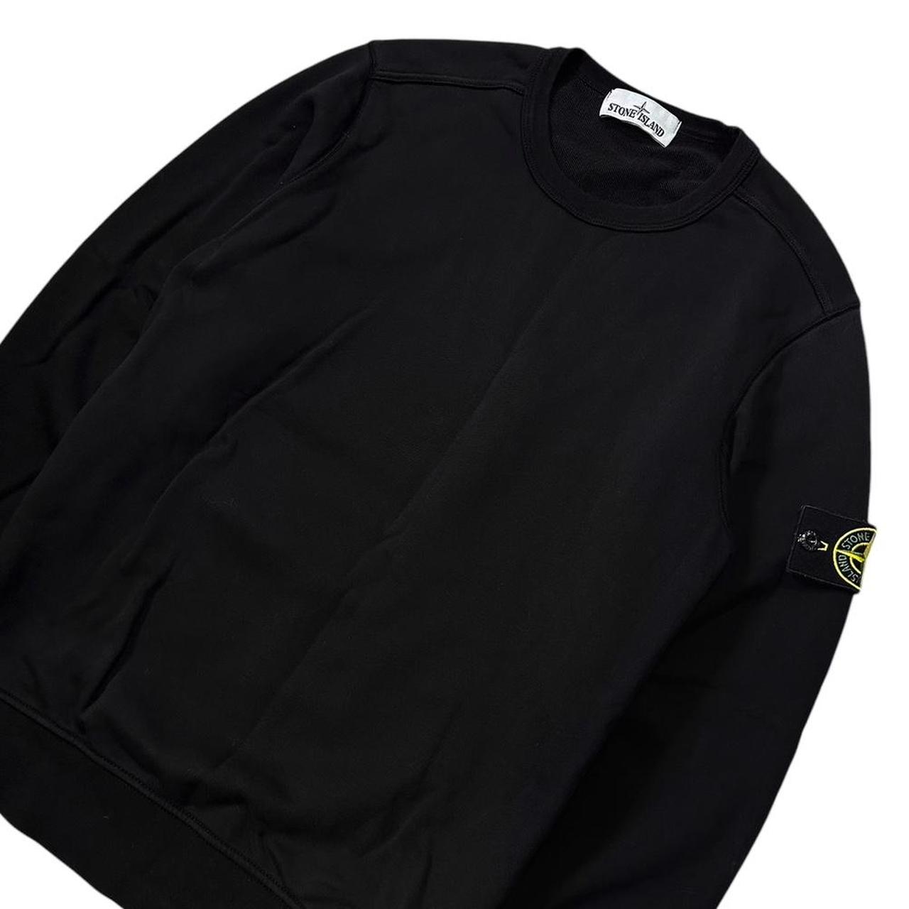 Stone Island Black Pullover Crewneck