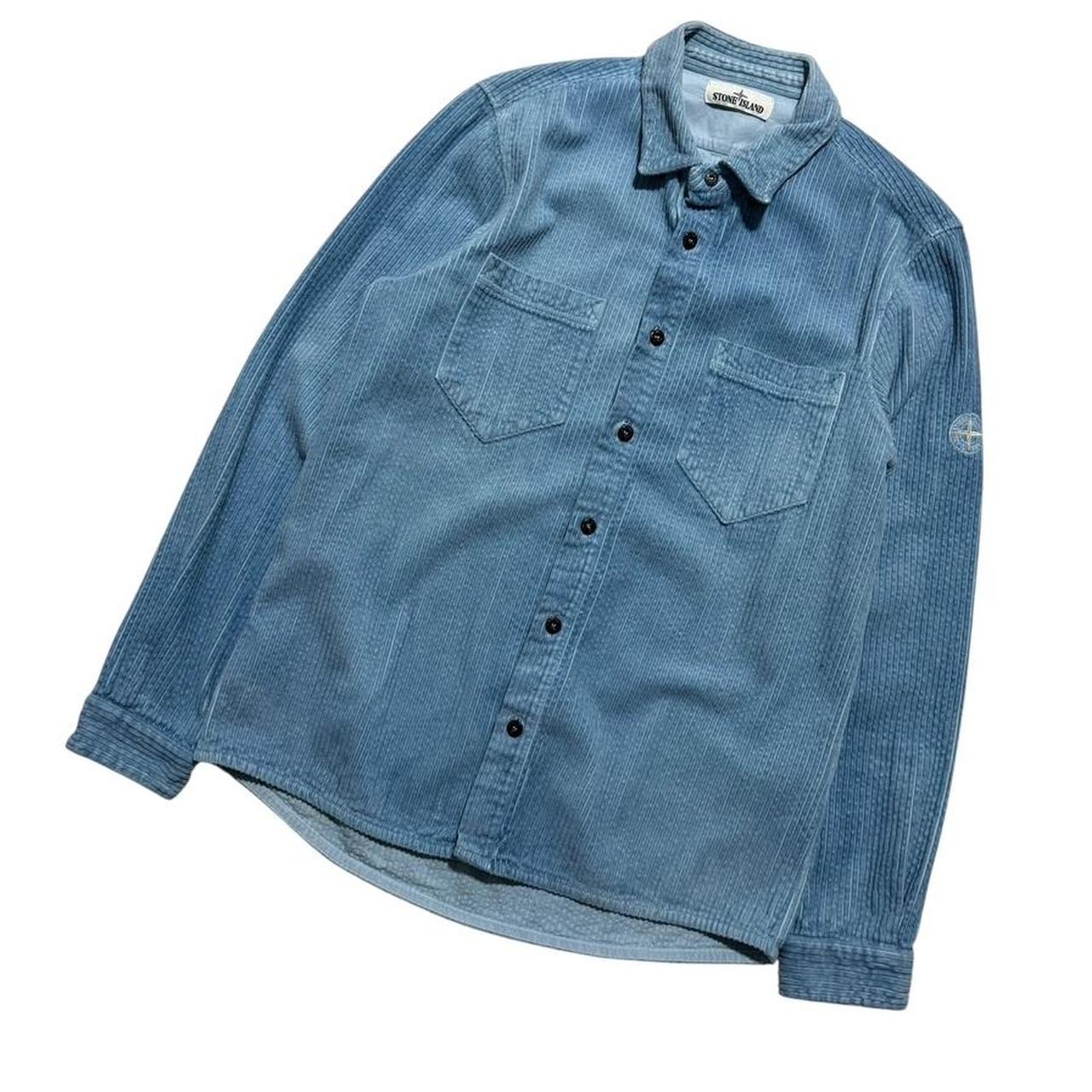 Stone Island Heavy Corduroy Shirt | Medium, Faded Blue