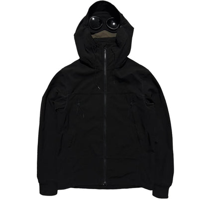 CP Company Black Soft Shell Goggle Jacket