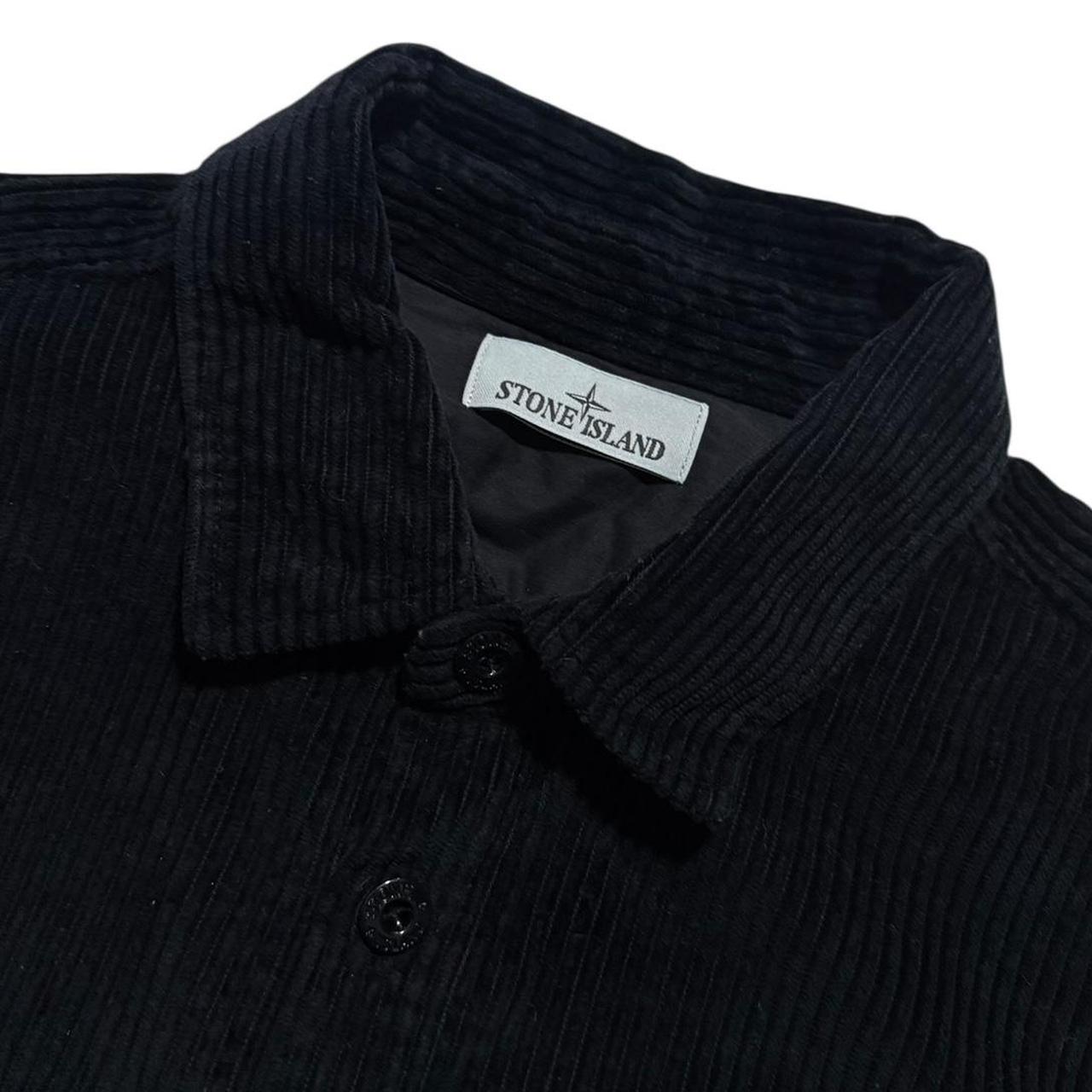 Stone Island Black Heavy Corduroy Shirt | Large, Black