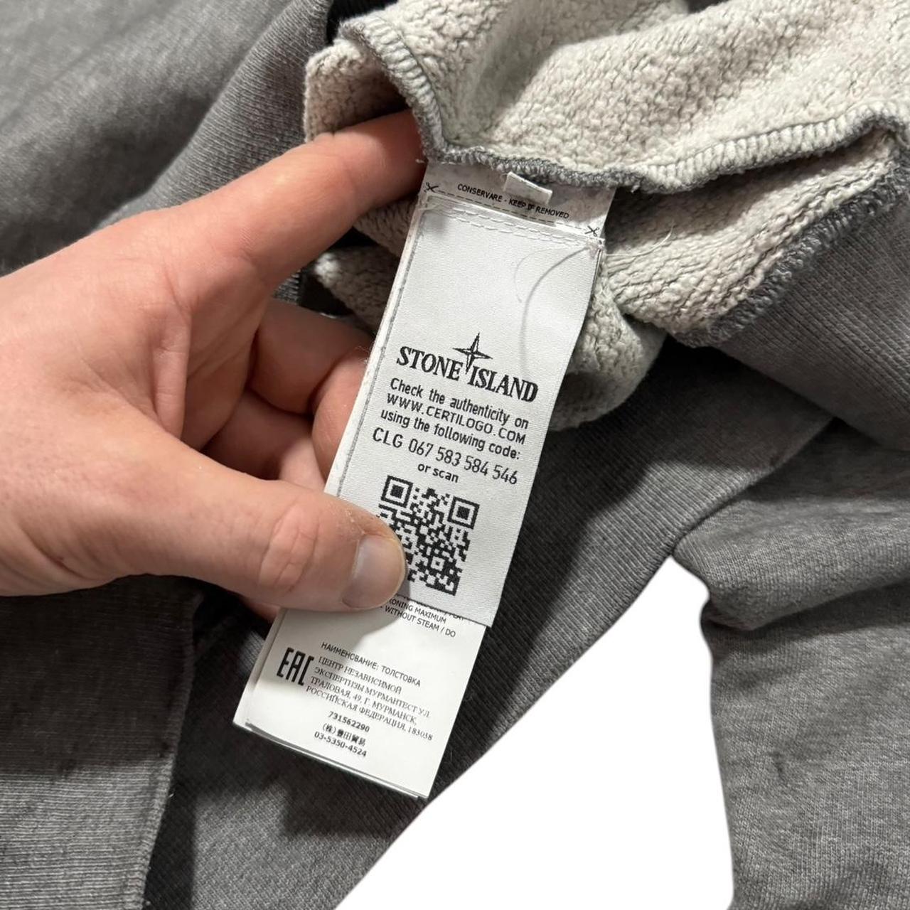 Stone Island Dust Treatment Pullover Crewneck | Medium, Dusty Blue