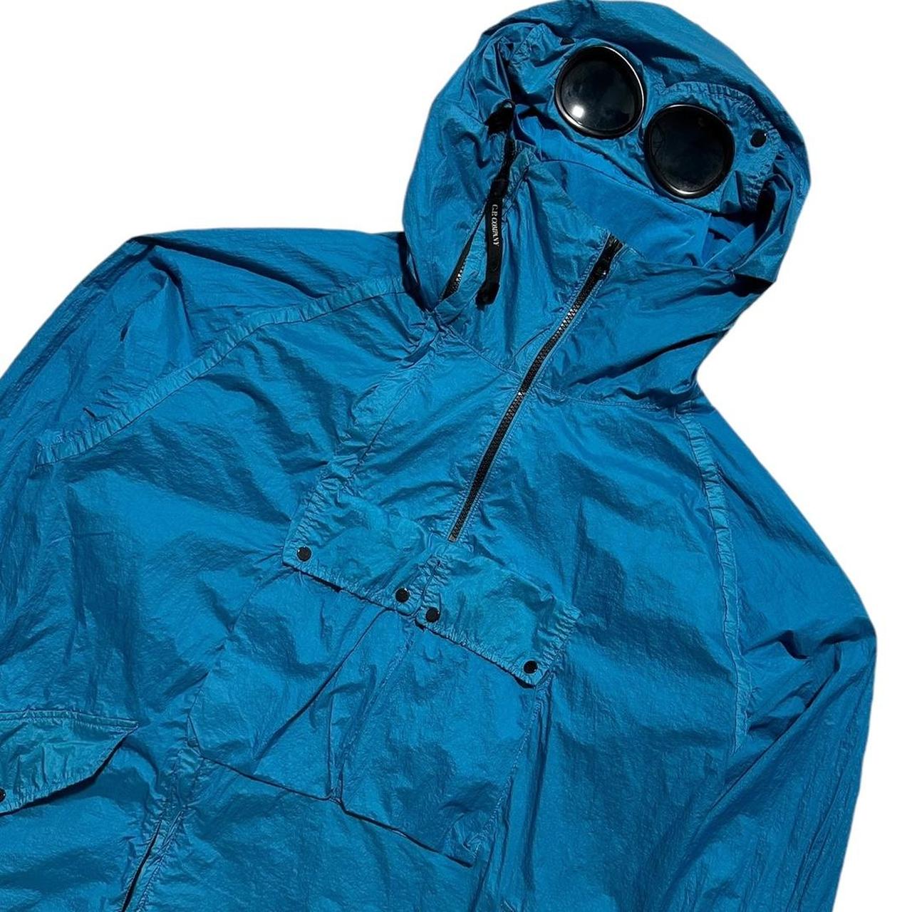 CP Company Nyfoil Blue La Mille Goggle Jacket