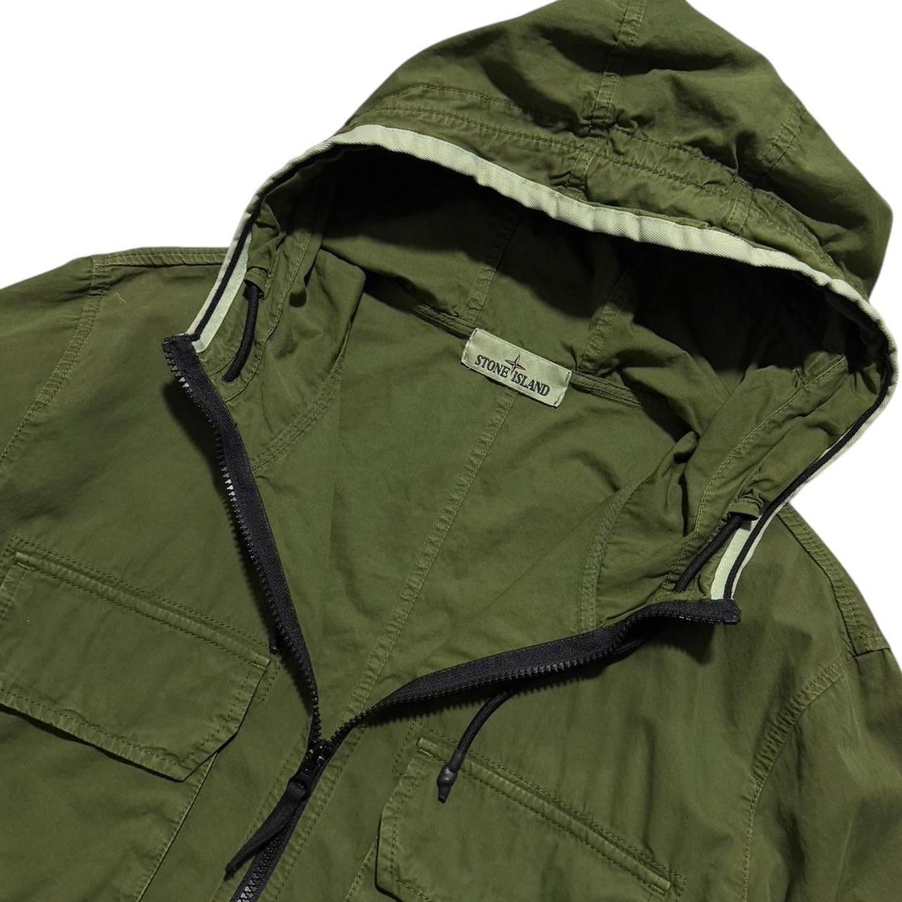 Stone Island Green Canvas Jacket | XL, Green