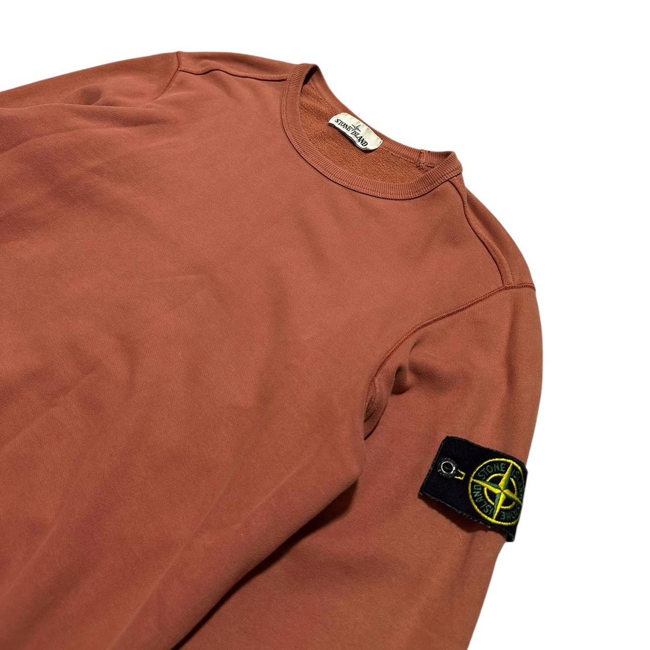 Stone Island Orange Crewneck