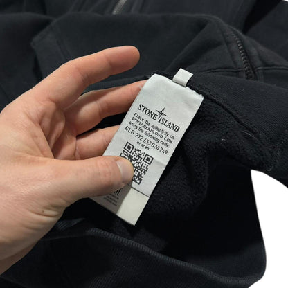 Stone Island Black Full Zip Hoodie