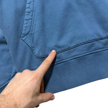 Stone Island Blue Pullover Hoodie