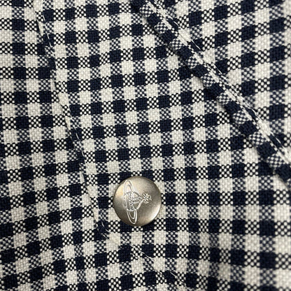 Vivienne Westwood Gingham Check Bomber Jacket, Size Medium | O/S, Multicoloured