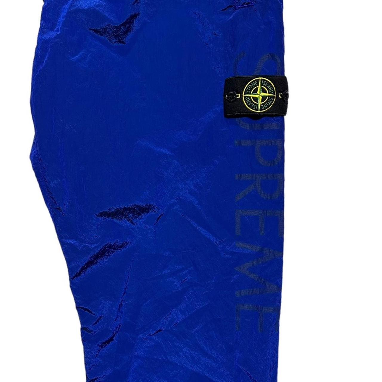 Stone Island Supreme Blue Nylon Bottoms - Known Source