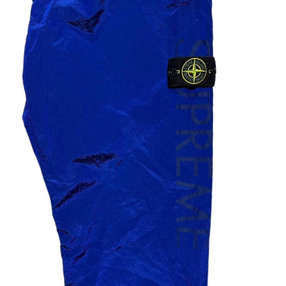 Stone Island Supreme Blue Nylon Bottoms - Known Source