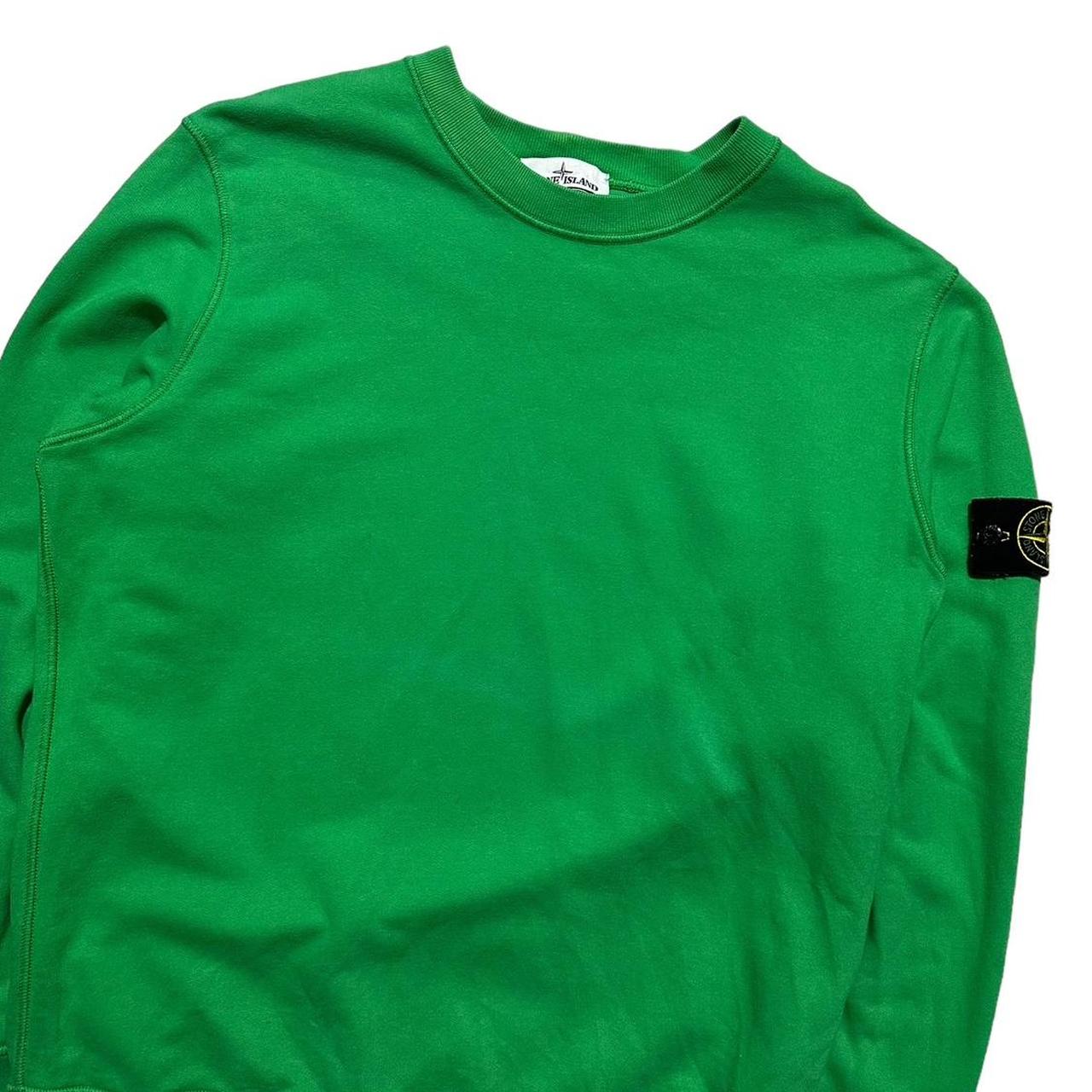 Stone Island Green Pullover Crewneck