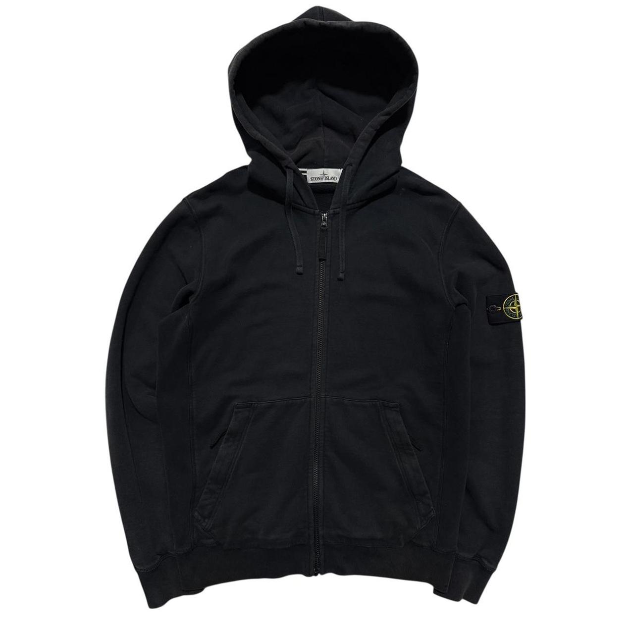 Stone Island Black Full Zip Hoodie