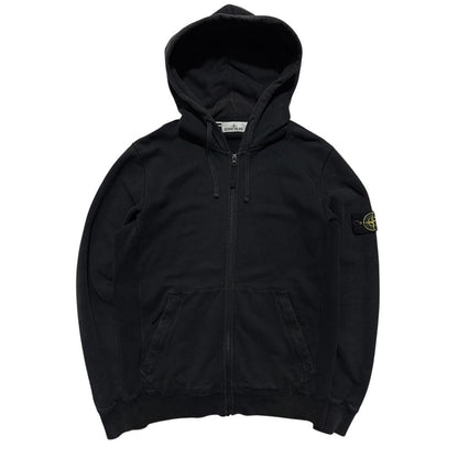 Stone Island Black Full Zip Hoodie