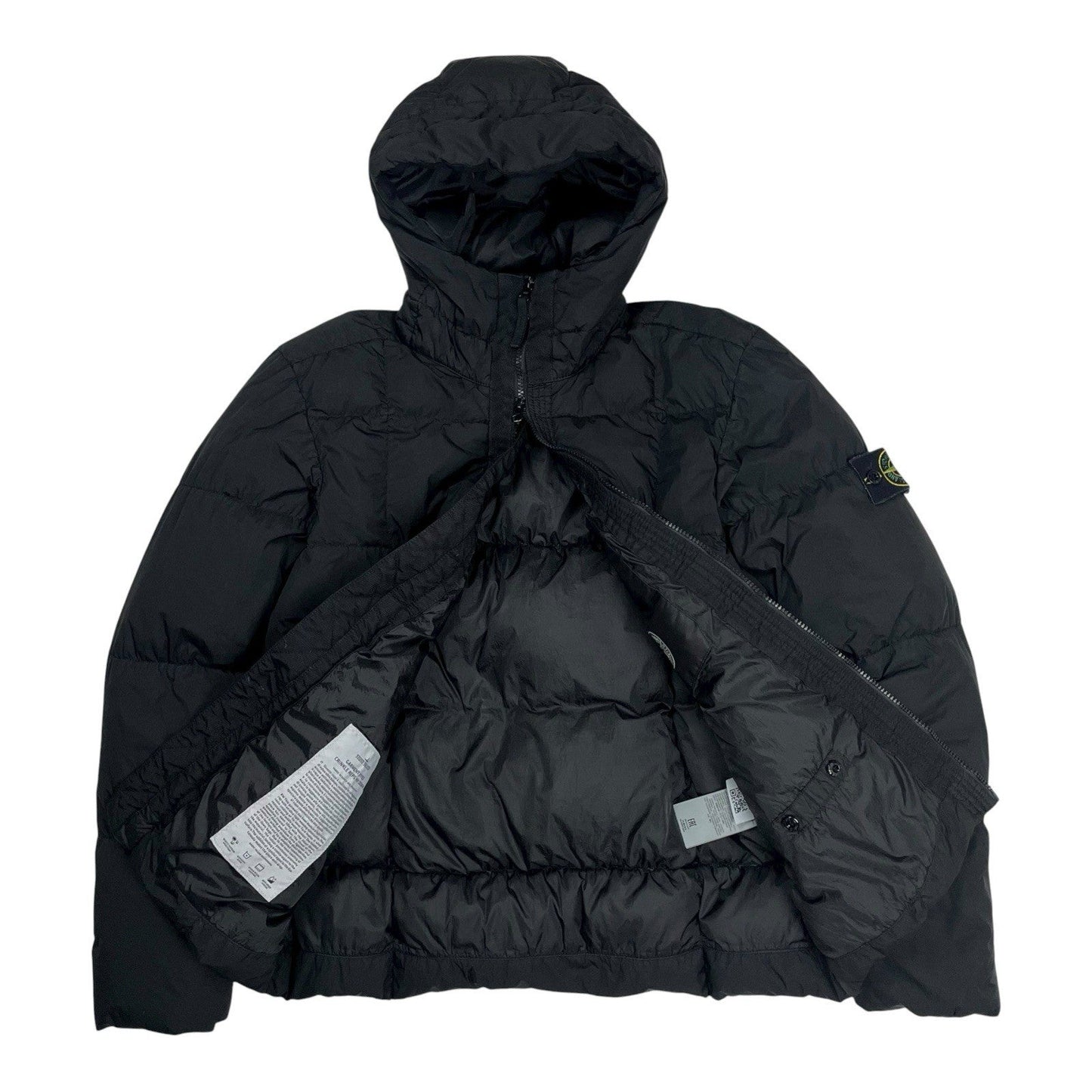 Stone Island Crinkle Reps NY Down Puffer Jacket, Size Large | O/S, Black