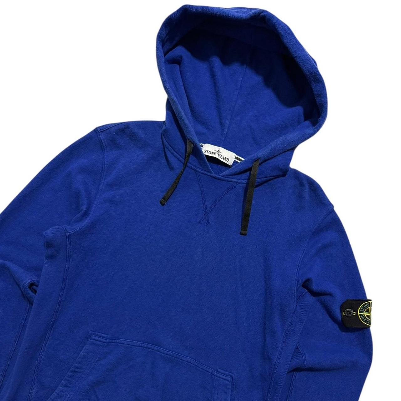 Stone Island Blue Pullover Hoodie