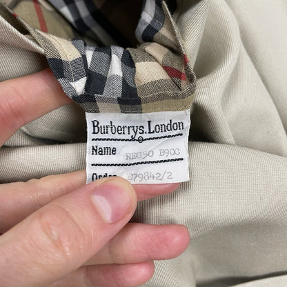 Vintage Burberry Beige Trench Coat, Size 50 | O/S, Beige