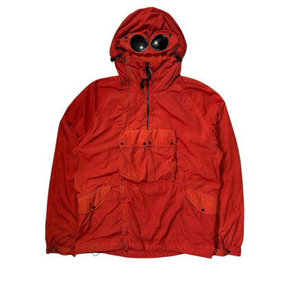 CP Company Red Nylon Chrome Goggle Jacket