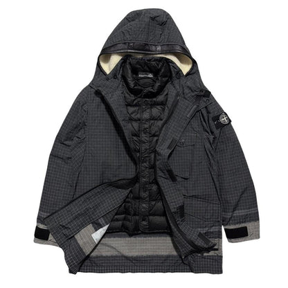 Stone Island Reflective Ripstop Chine Jacket | Large, Gray
