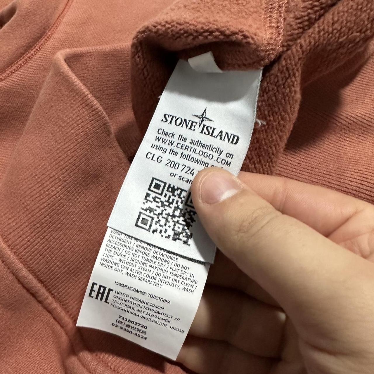 Stone Island Peach Pullover Crewneck