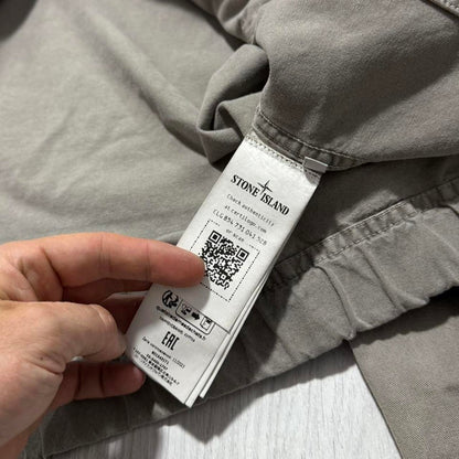 Stone Island Tinto Terra Panama Jacket | Large, Taupe