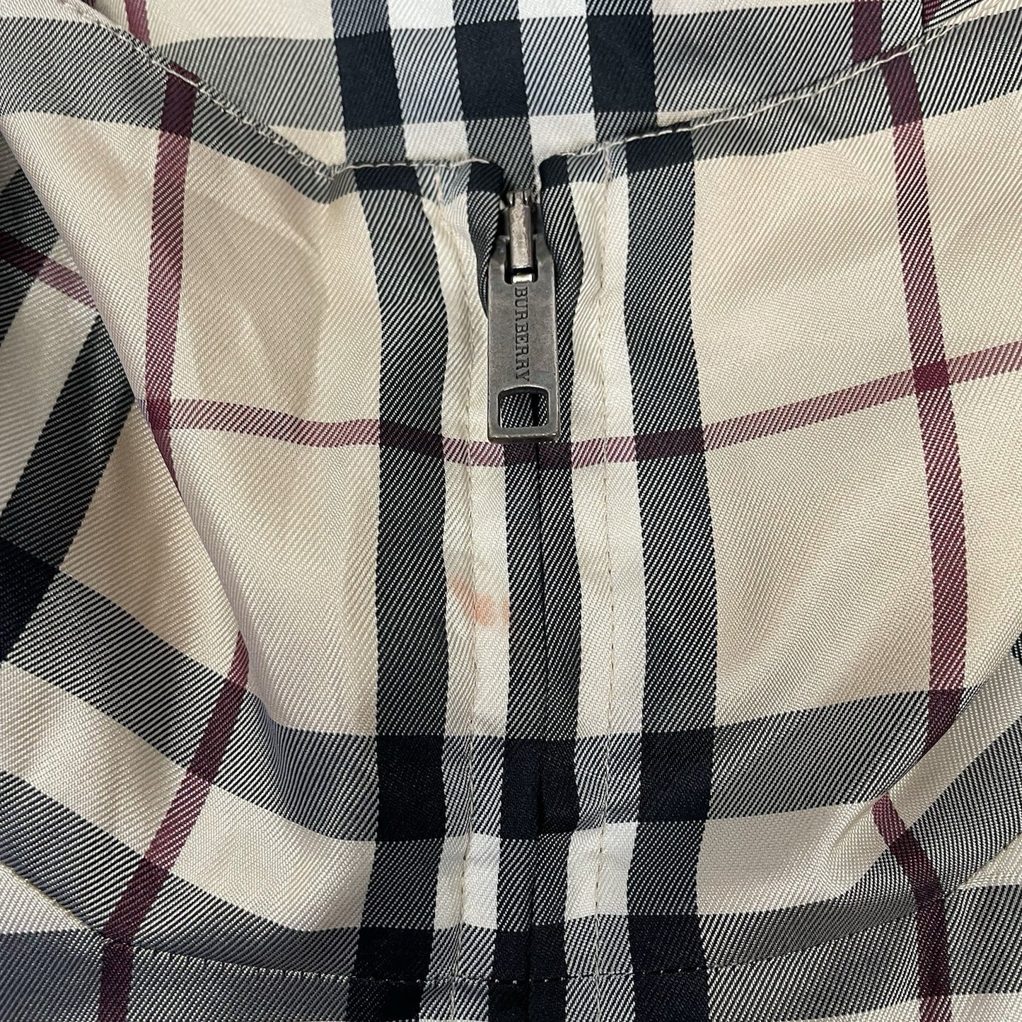Burberry Nova Check Jacket, Size Small | O/S, Beige