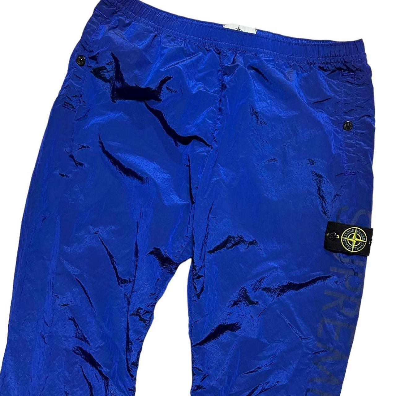 Stone Island Supreme Blue Nylon Bottoms - Known Source