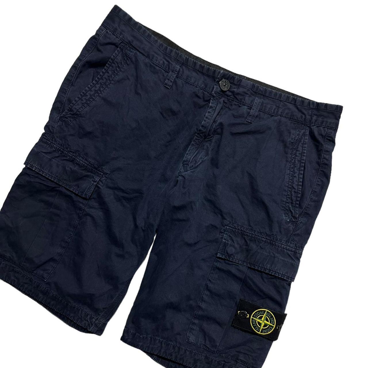 Stone Island Canvas Cargo Shorts